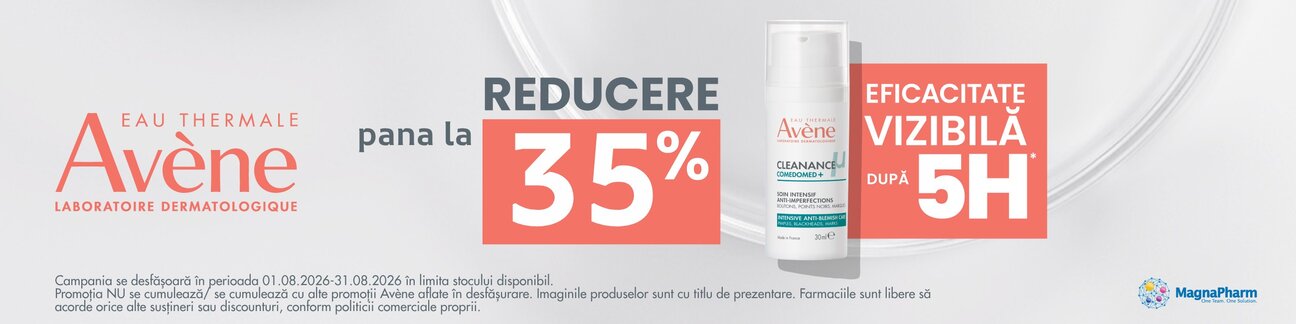 Promotie cu reducere de pana la 35% la Avene