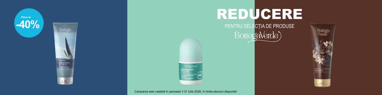 Promotie cu reducere de pana la 40% la Bottega Verde