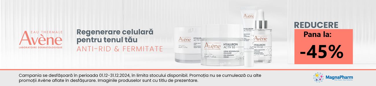 Promotie cu reducere de pana la 45% la Avene