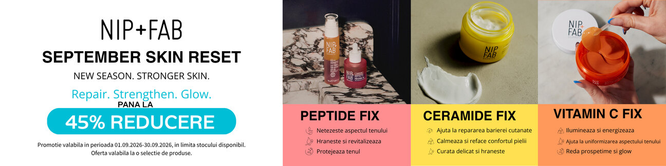 Promotie cu reducere de pana la 45% la Nip+Fab