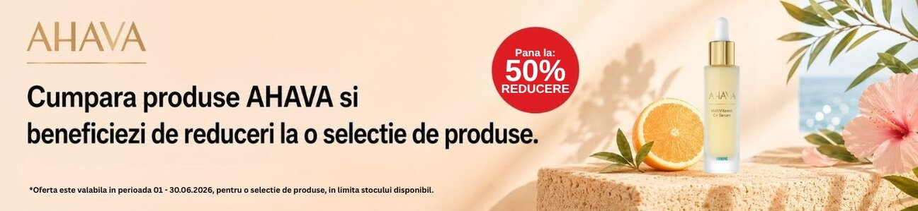 Promotie cu reducere de pana la 50% la Ahava