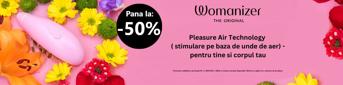 Promotie cu reducere de pana la 50% la Womanizer