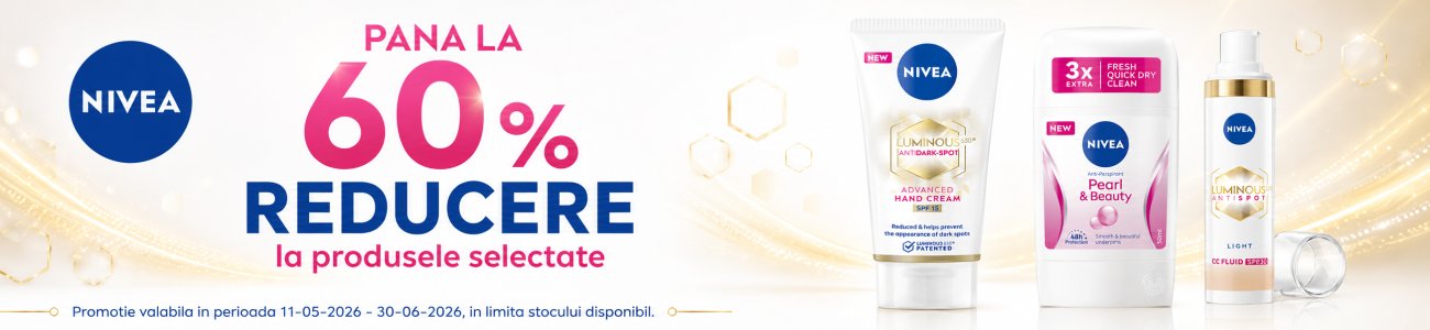 Promotie cu reducere de pana la 60% la Nivea