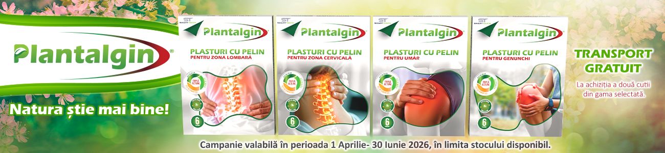 Promotie cu transport gratuit la Plantalgin