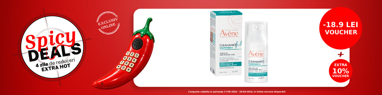 Spicy Deals cu voucher aplicat in cos 10% la Avene