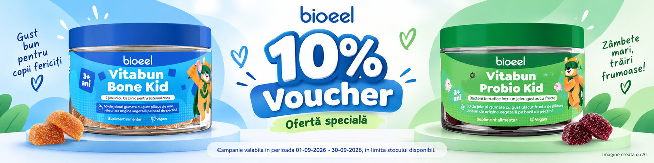 Promotie cu voucher aplicat in cos 10% la Bioeel
