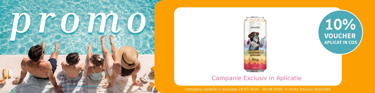Promotie cu voucher aplicat in cos 10% la Hiwater