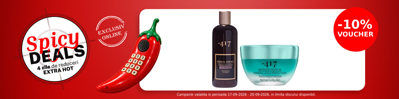 Spicy Deals cu voucher aplicat in cos 10% la Minus 417