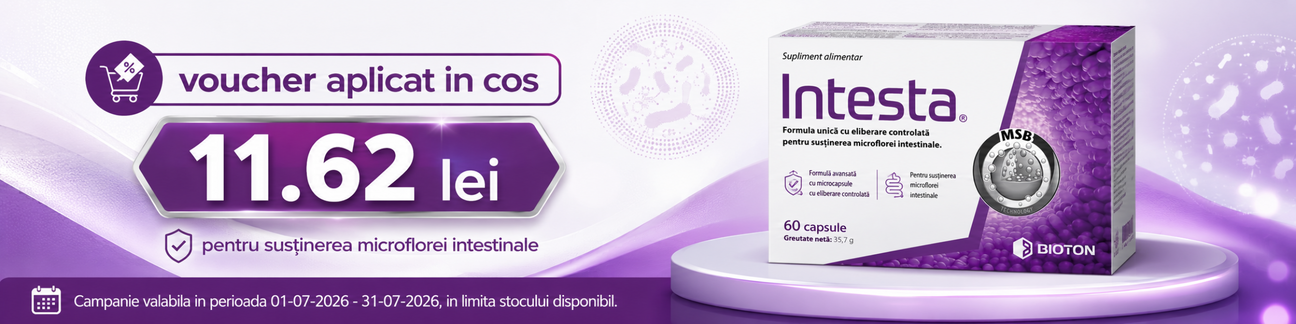 Promotie cu voucher aplicat in cos 11.62 lei la Bioton