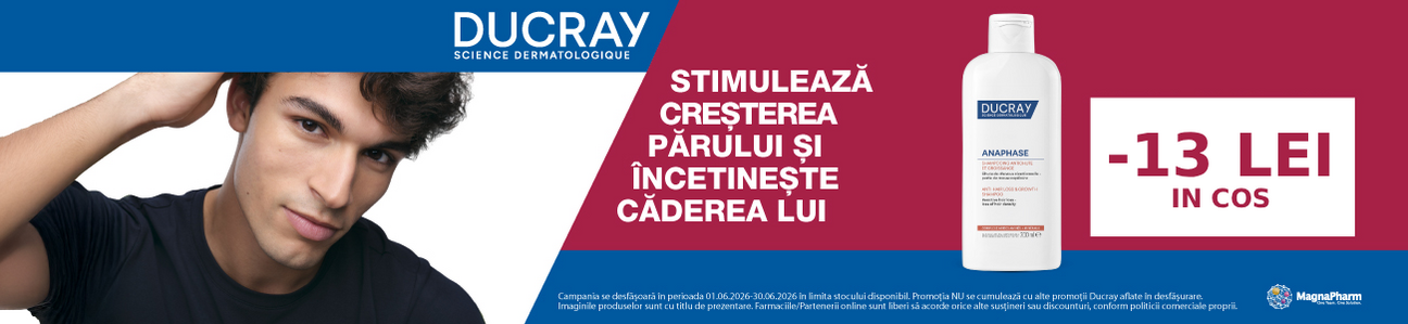 Promotie cu voucher aplicat in cos 13 lei la Ducray