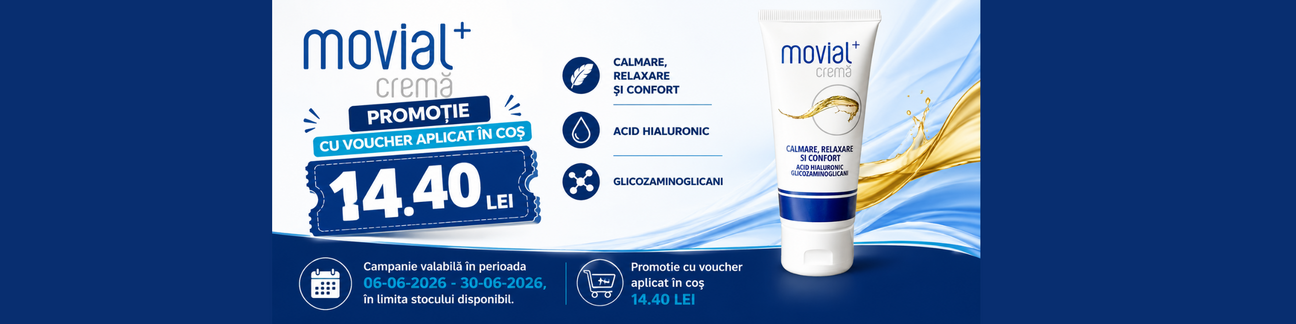 Promotie cu voucher aplicat in cos 14.40 lei la Zentiva - Movial