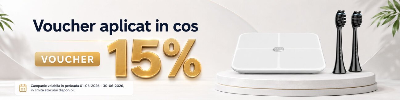 Promotie cu voucher aplicat in cos 15% la Aeno