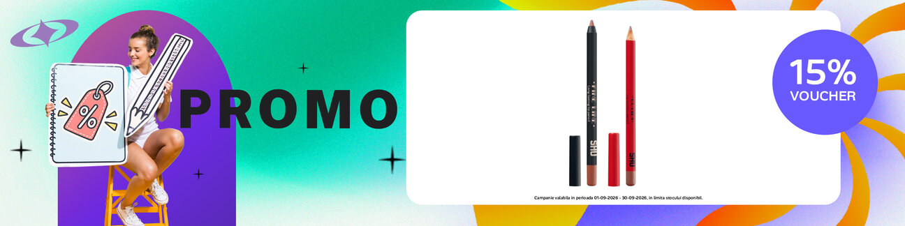 Promotie cu voucher aplicat in cos 15% la Shu