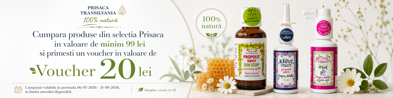 Promotie cu voucher aplicat in cos 20% la Prisaca