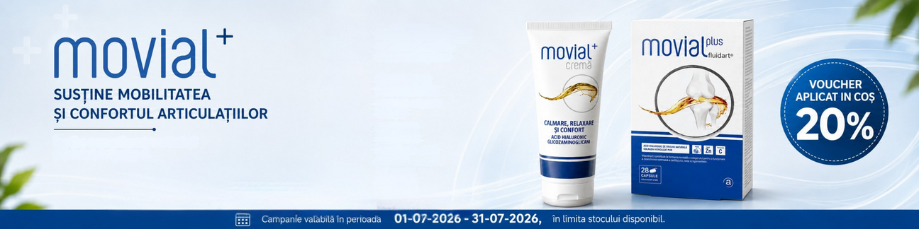 Promotie cu voucher aplicat in cos 20% la Zentiva - Movial