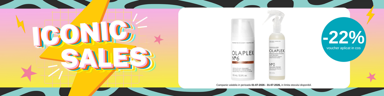 Promotie cu voucher aplicat in cos 22% la Olaplex - Iconic Sales