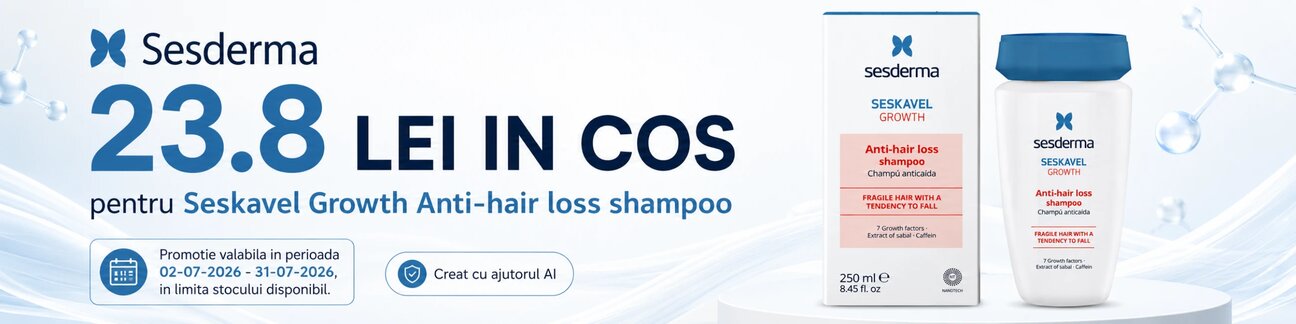 Promotie cu voucher aplicat in cos 23.8 lei la Sesderma