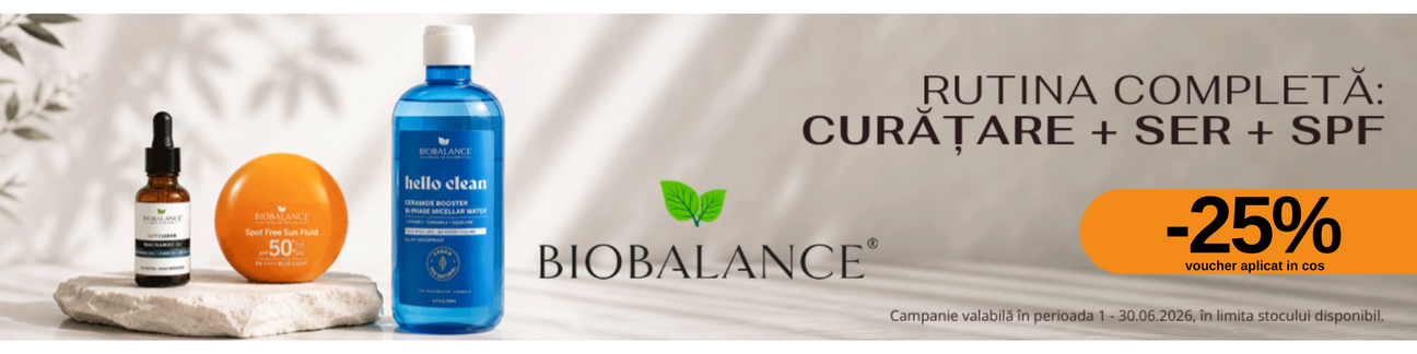 Promotie cu voucher aplicat in cos 25% la Bio Balance