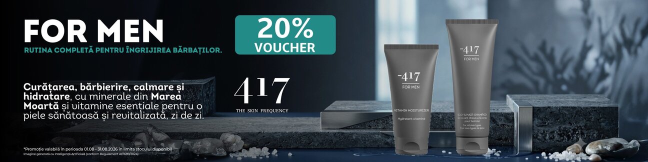 Promotie cu voucher aplicat in cos 25% la Minus 417