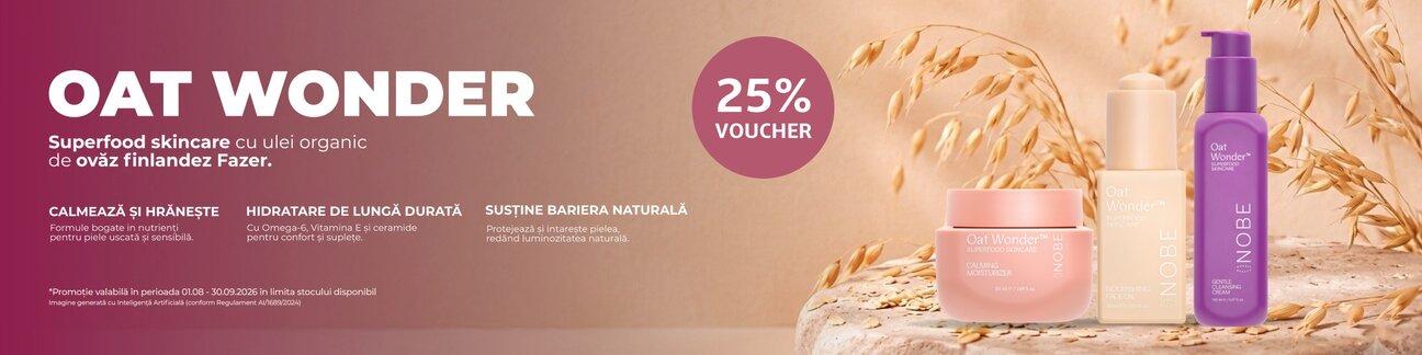 Promotie cu voucher aplicat in cos 25% la Nobe