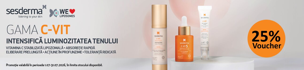 Promotie cu voucher aplicat in cos 25% la Sesderma