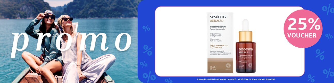 Promotie cu voucher aplicat in cos 25% la Sesderma