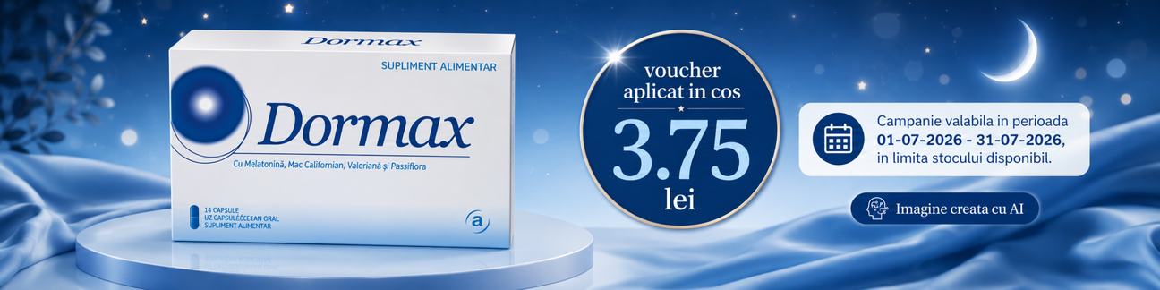 Promotie cu voucher aplicat in cos 3.75 lei la Zentiva - Dormax