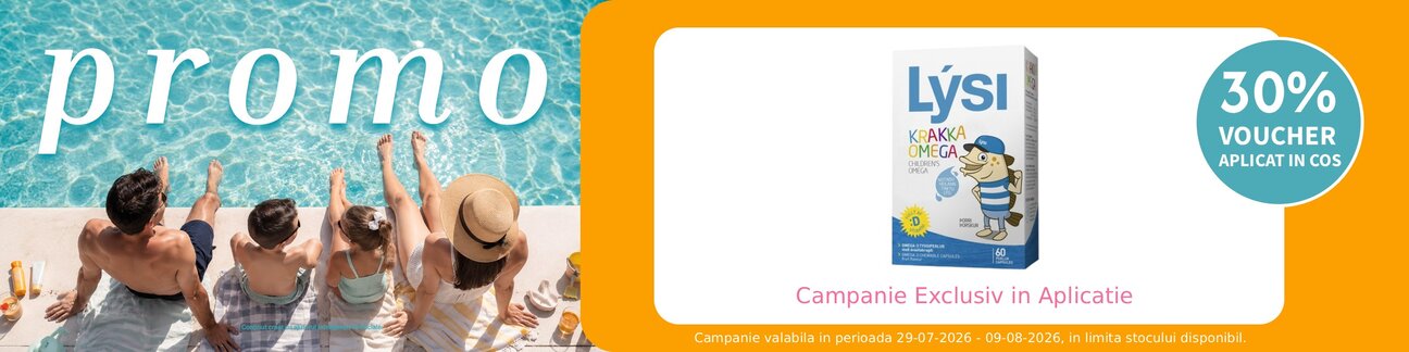 Promotie cu voucher aplicat in cos 30% la Lysi Exclusiv in Aplicatie