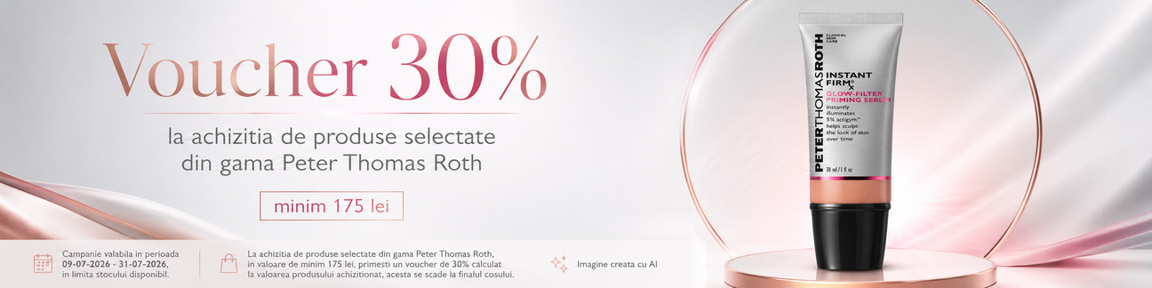 Promotie cu voucher aplicat in cos 30% la Peter Thomas Roth