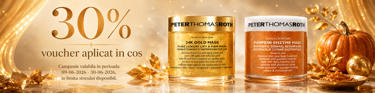 Promotie cu voucher aplicat in cos 30% la Peter Thomas Roth