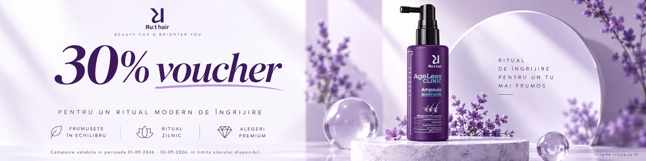 Promotie cu voucher aplicat in cos 30% la Rut Hair