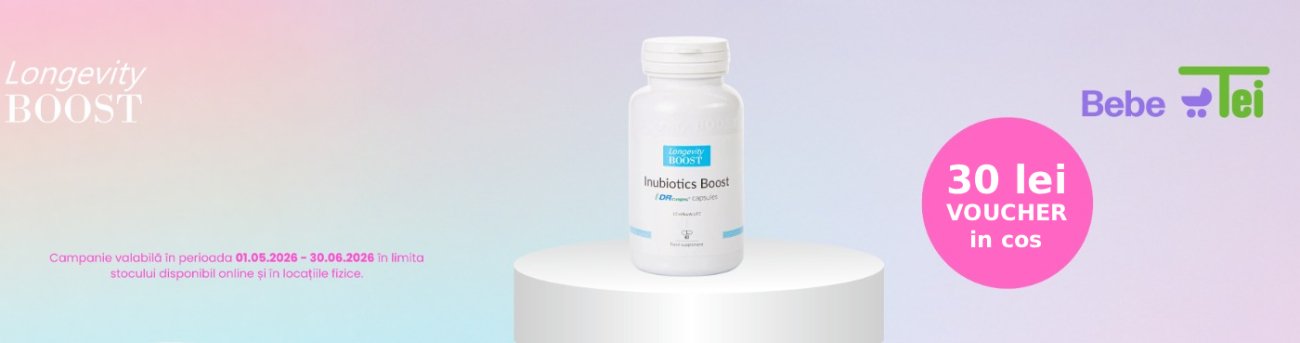 Promotie cu voucher aplicat in cos 30 lei la Longevity Boost