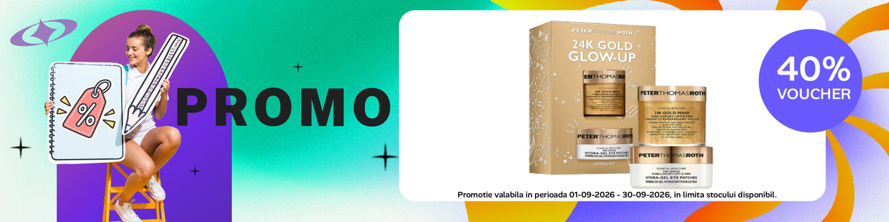 Promotie cu voucher aplicat in cos 40% la Peter Thomas Roth