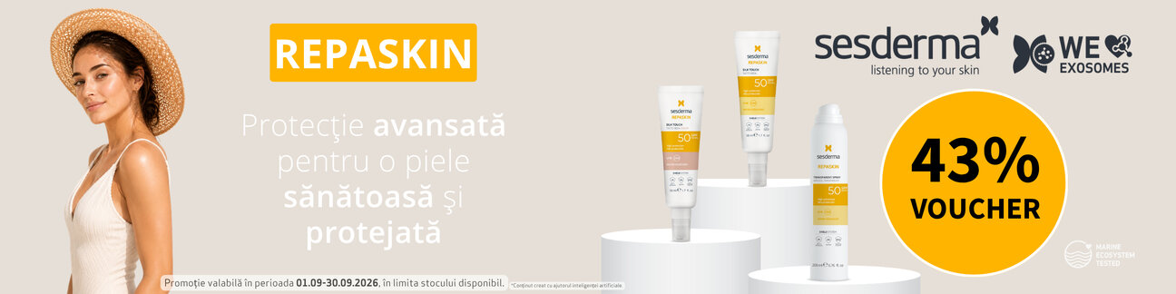 Promotie cu voucher aplicat in cos 43% la Sesderma