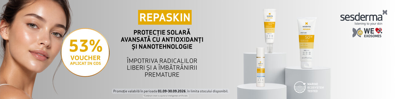 Promotie cu voucher aplicat in cos 53% la Sesderma