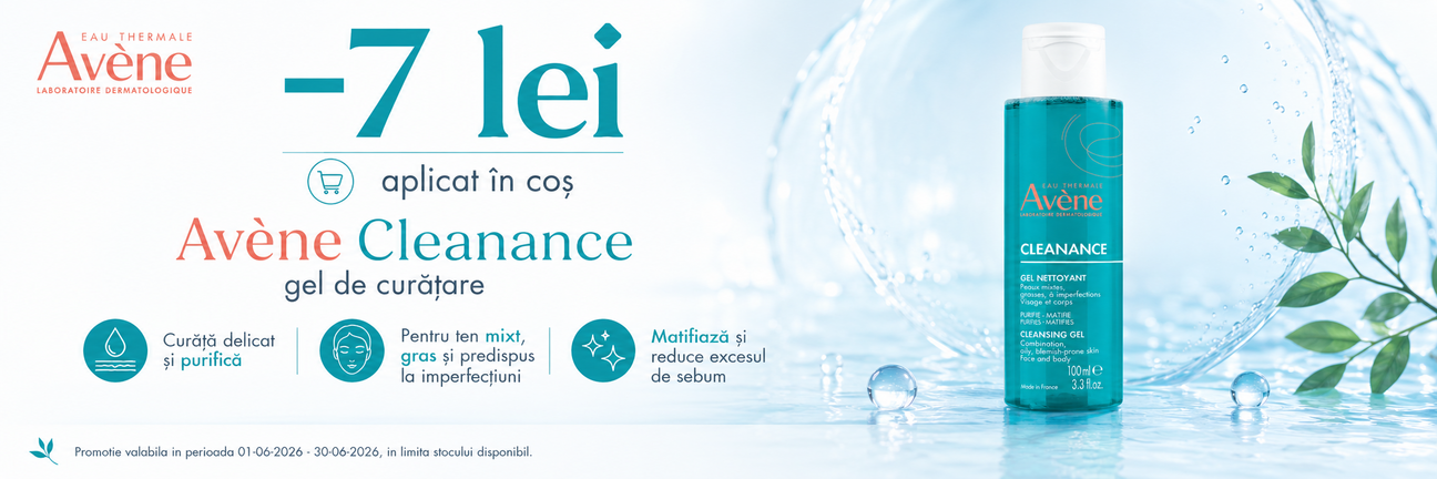 Promotie cu voucher aplicat in cos 7 lei la Avene