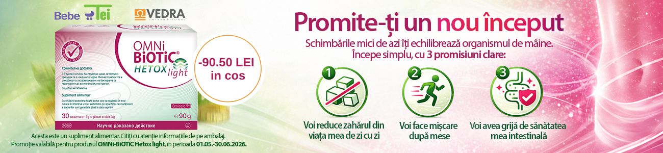 Promotie cu voucher aplicat in cos 90.50 lei la Institut Allergosan - Omnibiotic Hetox Light