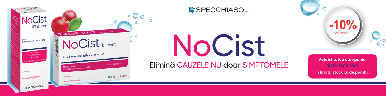 Promotie cu voucher aplicat in cos de 10% la Nocist Specchiasol