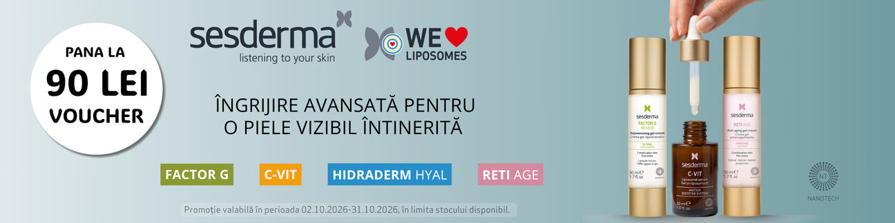 Promotie cu voucher de pana la 90 lei la Sesderma