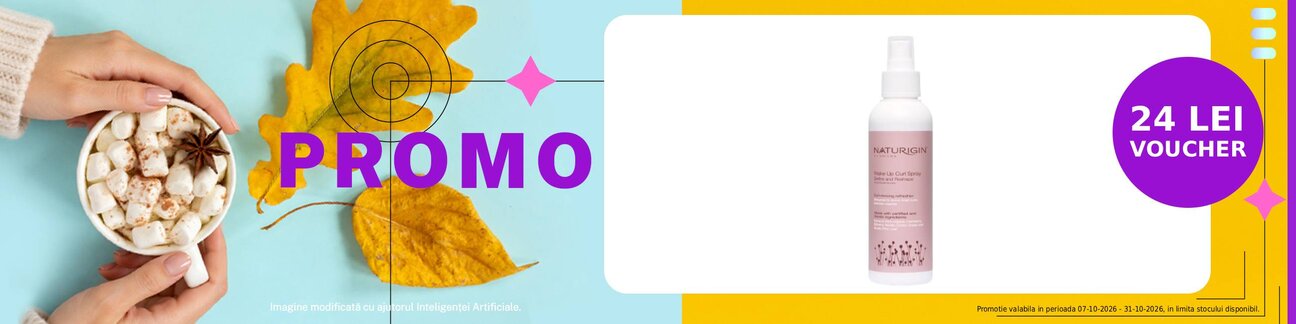 Promotie cu voucher valoric 24 lei la Naturigin