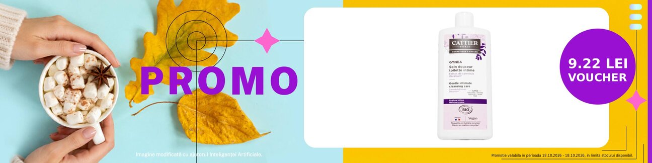 Promotie cu voucher valoric 9.22 lei la Cattier