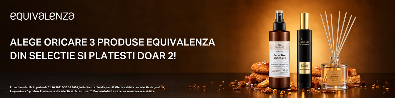 Promotie cumperi 3 platesti 2 la Equivalenza