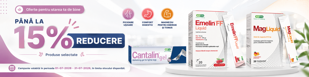 Promotie de pana la 15% reducere la Agetis
