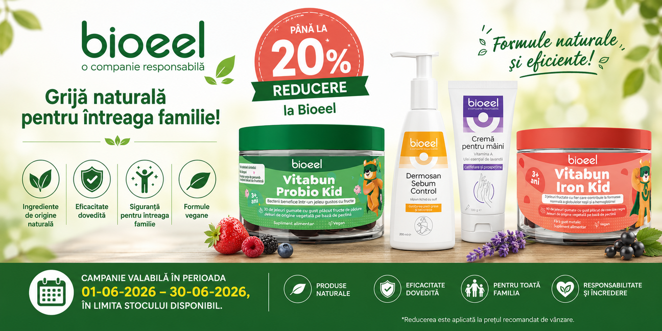 Promotie de pana la 20% reducere la Bioeel