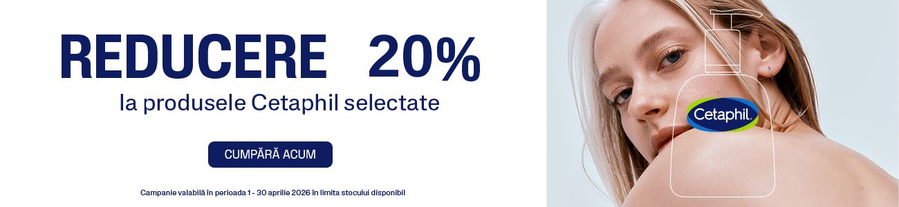 Promotie de pana la 20% reducere la Cetaphil