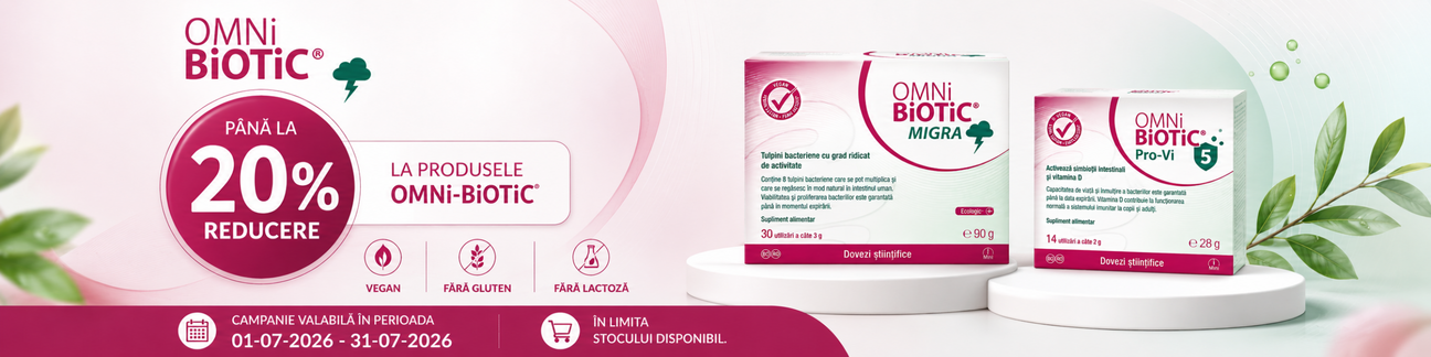 Promotie de pana la 20% reducere la Omnibiotic