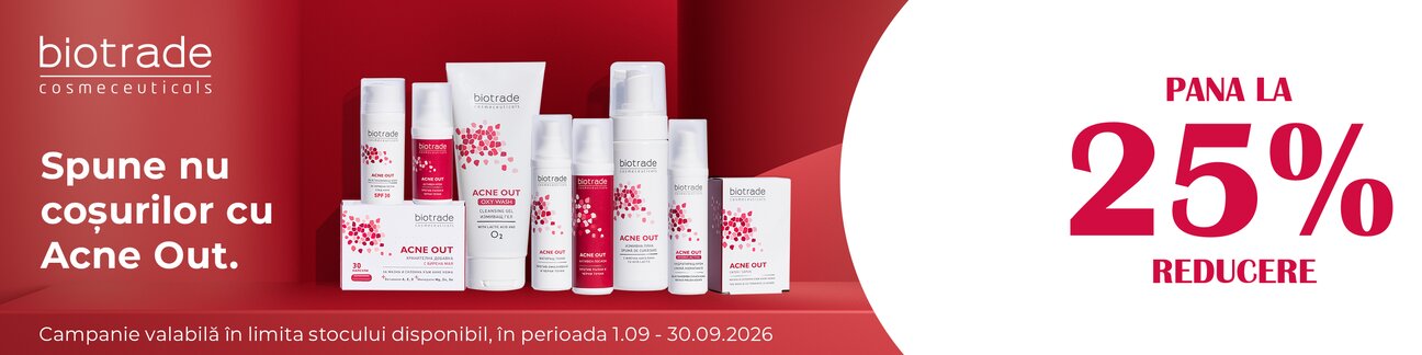 Promotie de pana la 25% reducere la Biotrade - Acne Out