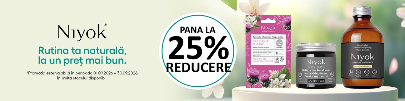 Promotie de pana la 25% reducere la Niyok