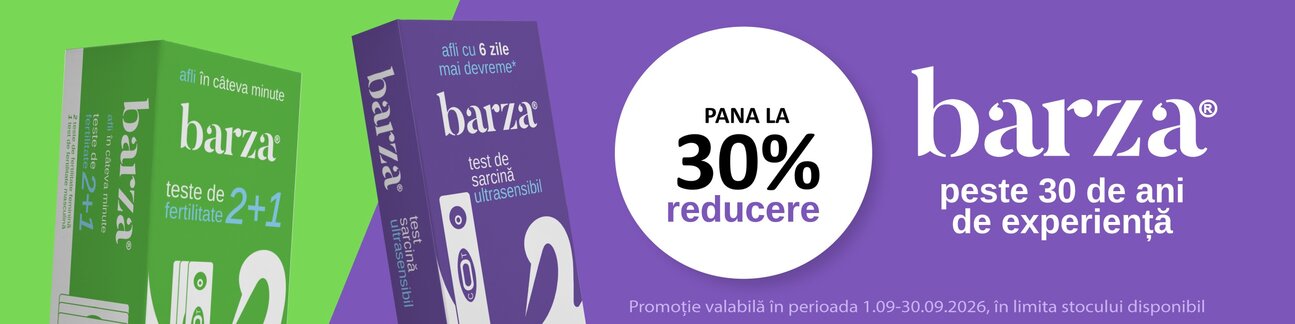 Promotie de pana la 30% reducere la Barza