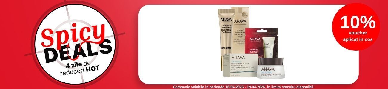 Spicy Deals cu 10% voucher aplicat in cos la Ahava